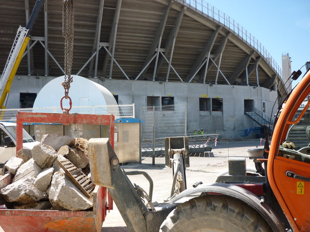 Vu d'ensemble du Futur Parvis Nord ...