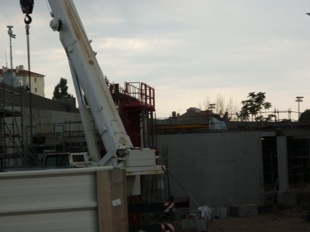 Parvis Sud en construction ...