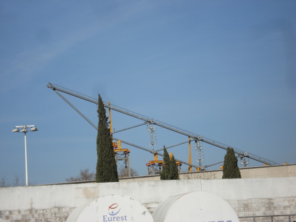 Vu de la tête de la radiale.