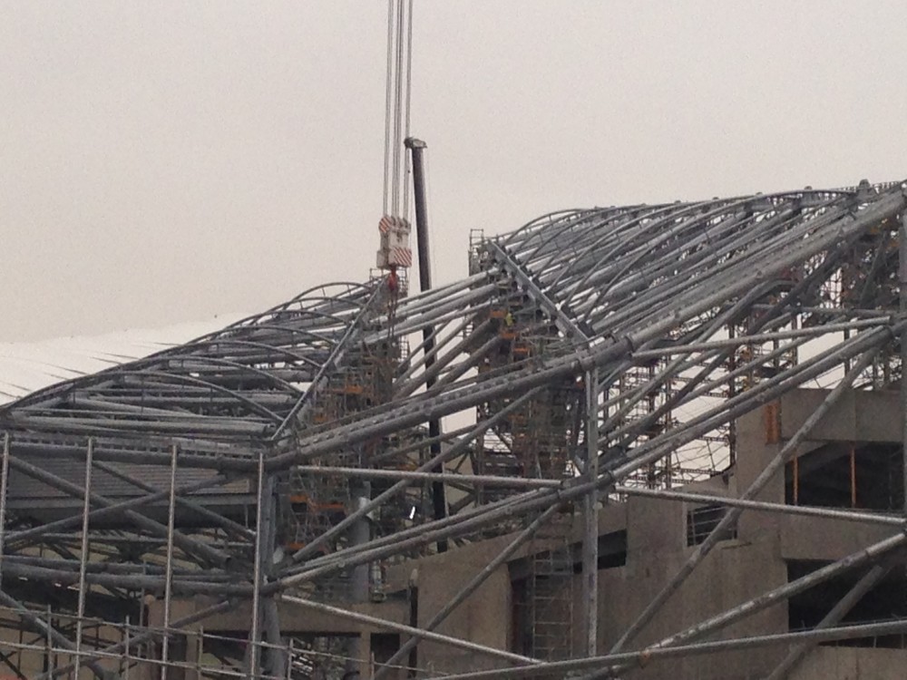 Vu des contreventements.