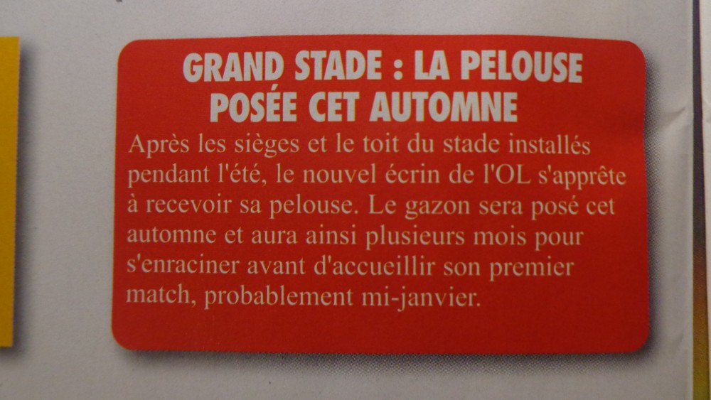 Article paru dans un journal