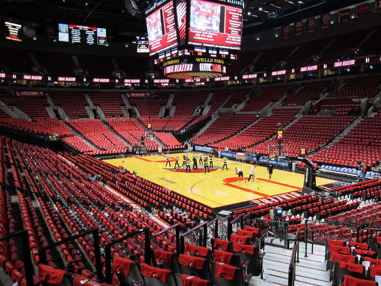 Portland Trail Blazers at the Rose Garden