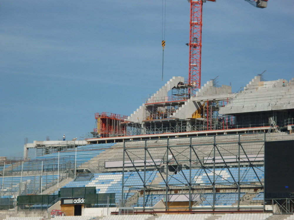 Vu Ganay de l’intérieur proche futur Mega-poteau Sud-Ouest