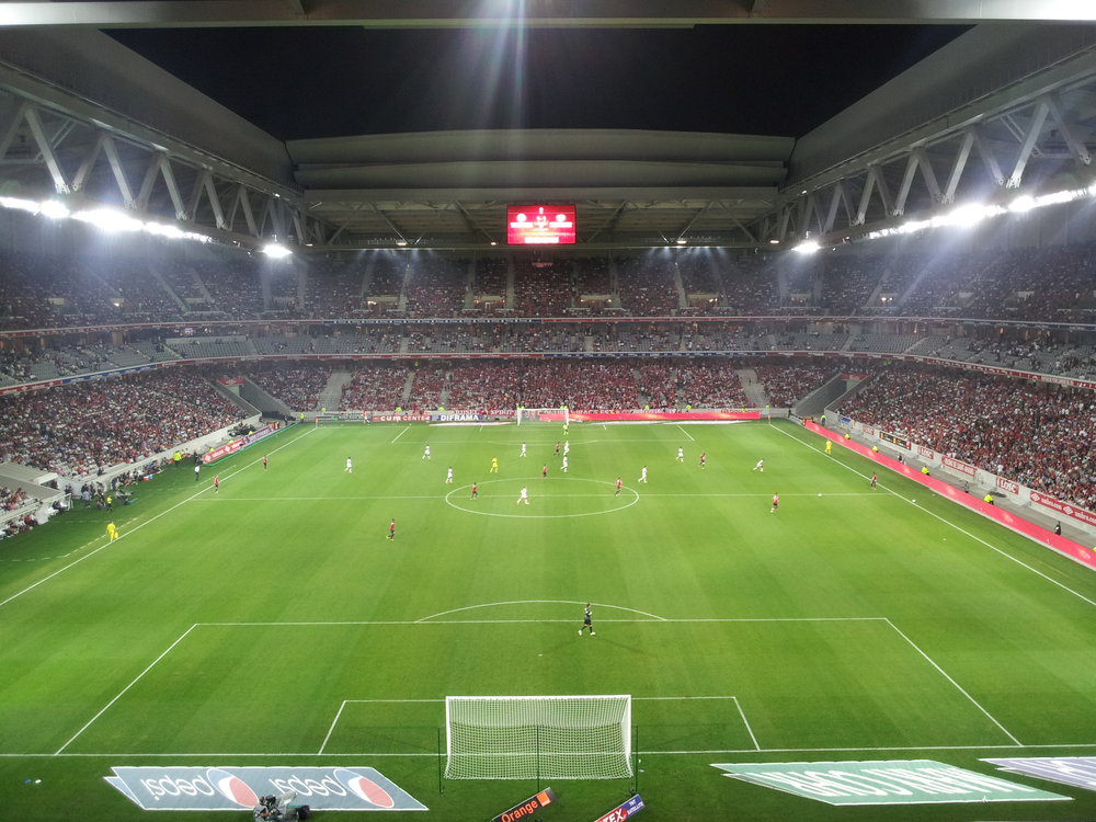 tribune sud, zone K, rang 56, place 43