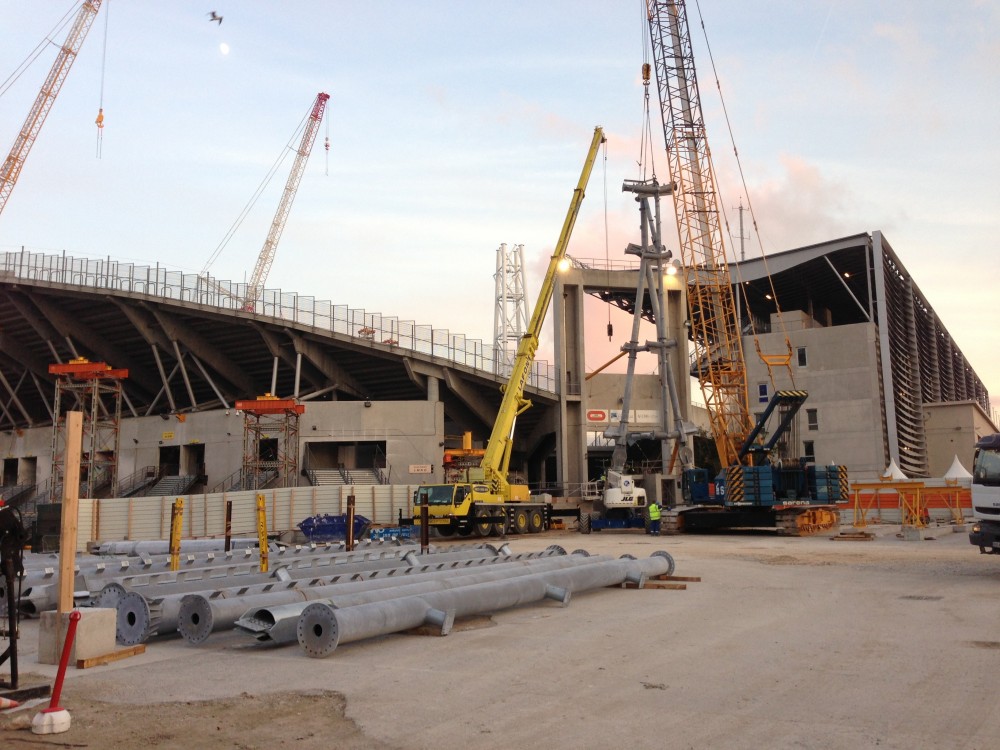 Vu des contreventements et du potelet de la Jupe du VN.