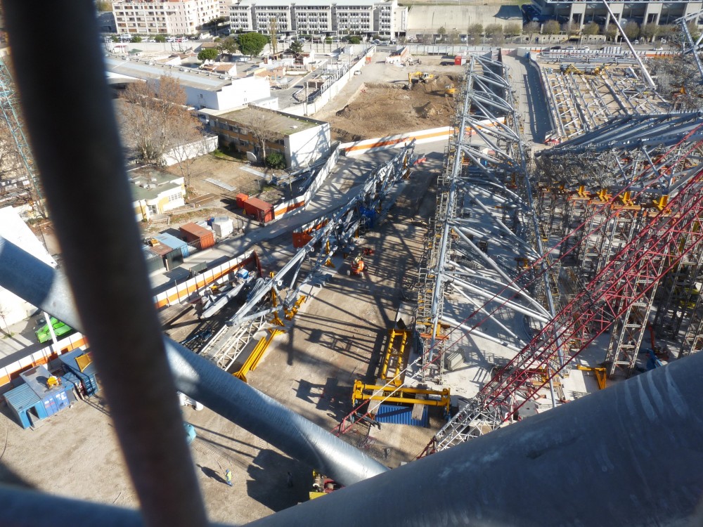 Photo prise depuis le haut de Ganay