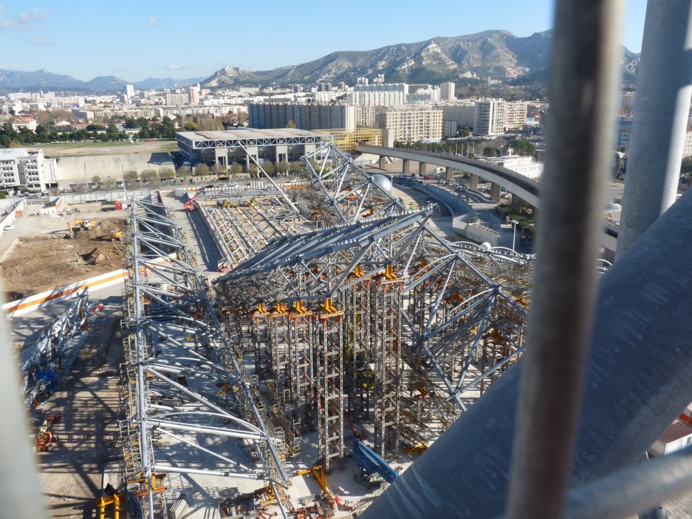 Photo prise depuis le haut de Ganay