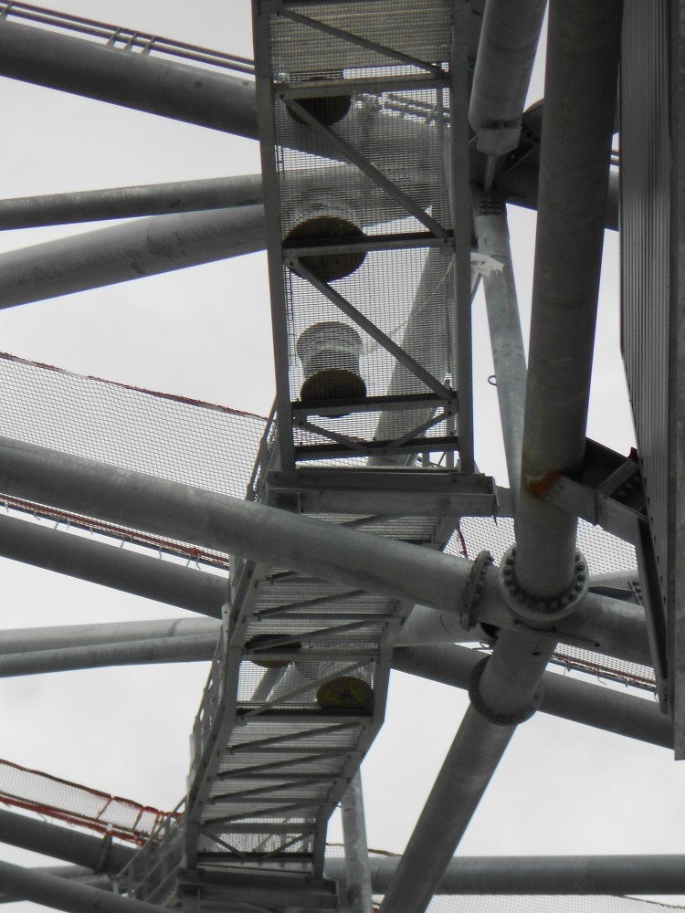 Vu des tourets de câble.