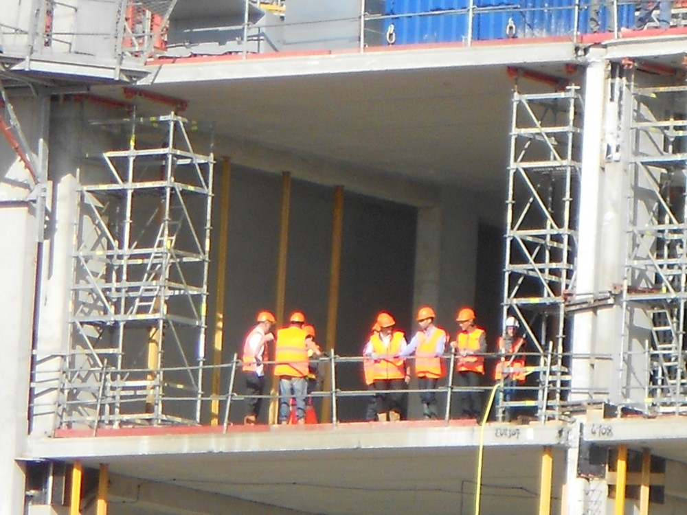 Visite de chantier.