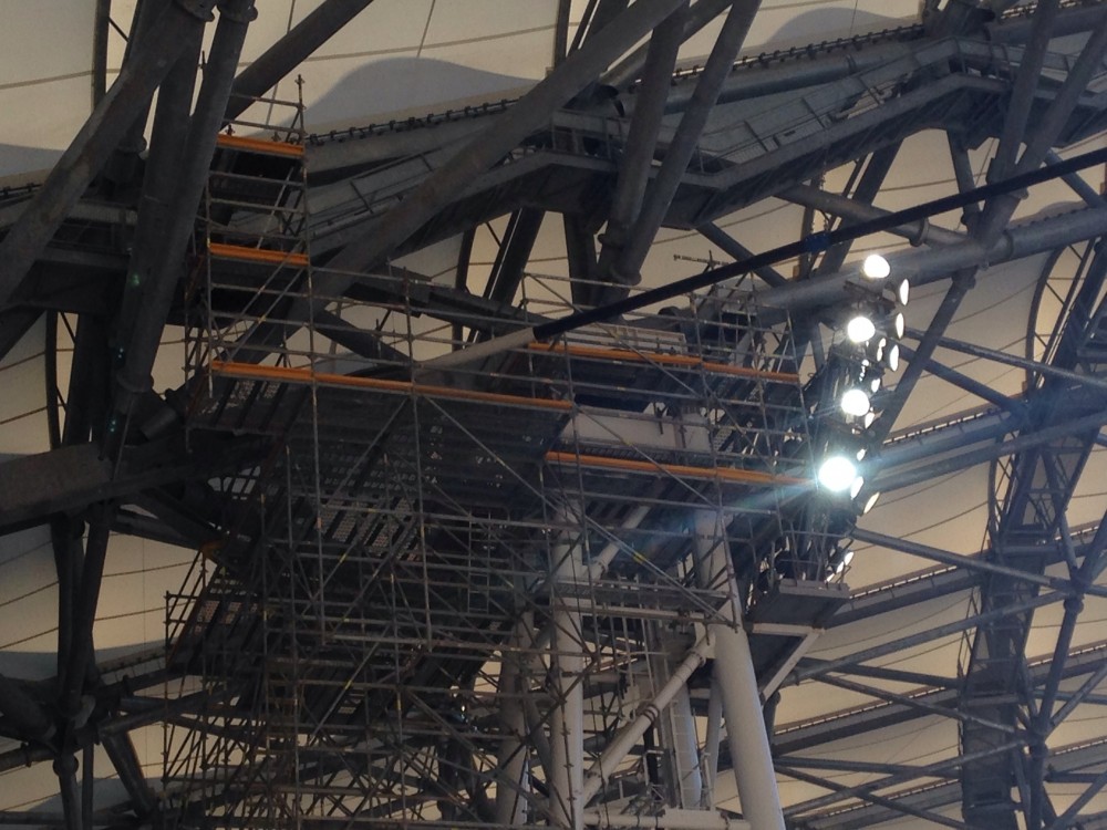 Modification des échafaudages.