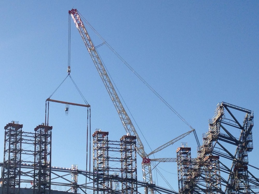 Vu des colis et Big-Mama avec le grand palonnier.