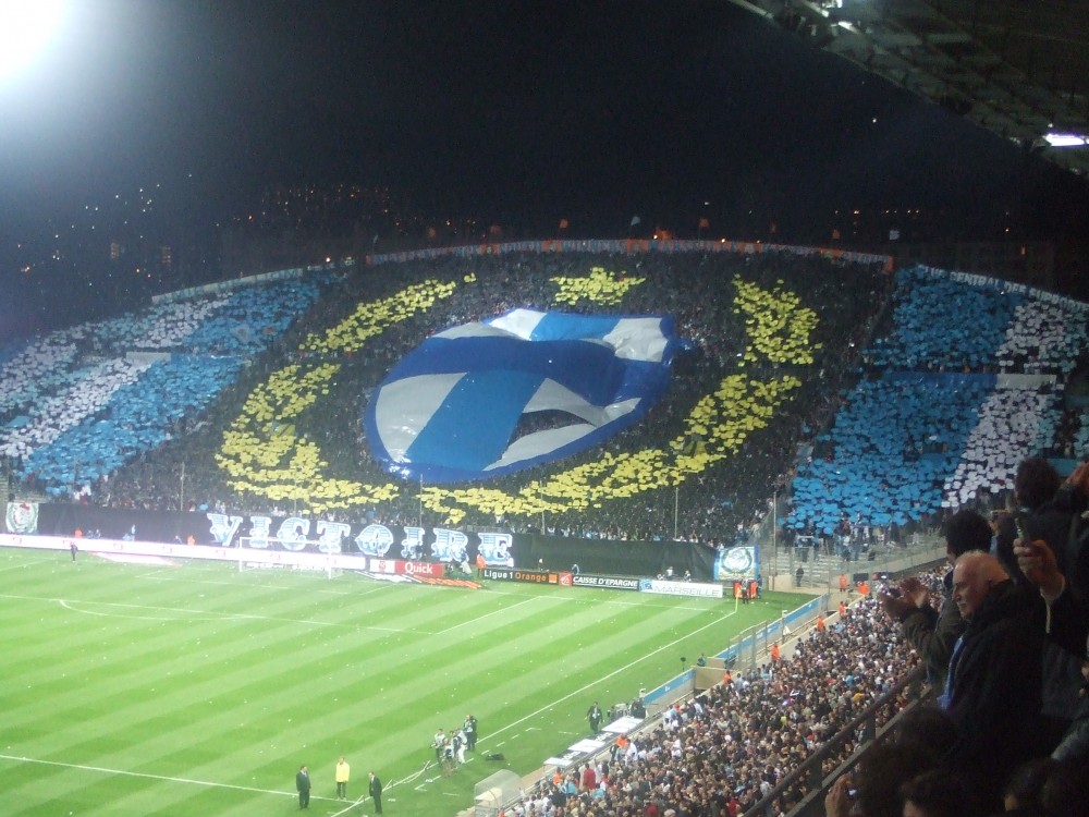 Tifo Virage Sud OM-Lyon 2006-2007