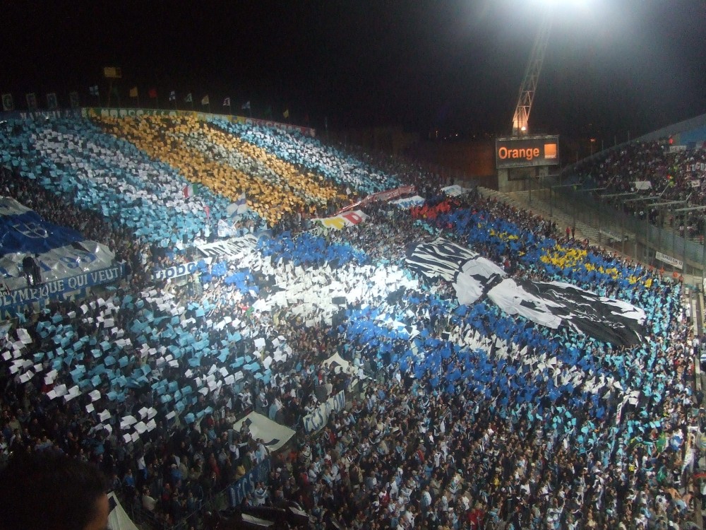 Tifo Virage Nord OM-Lyon 2006-2007