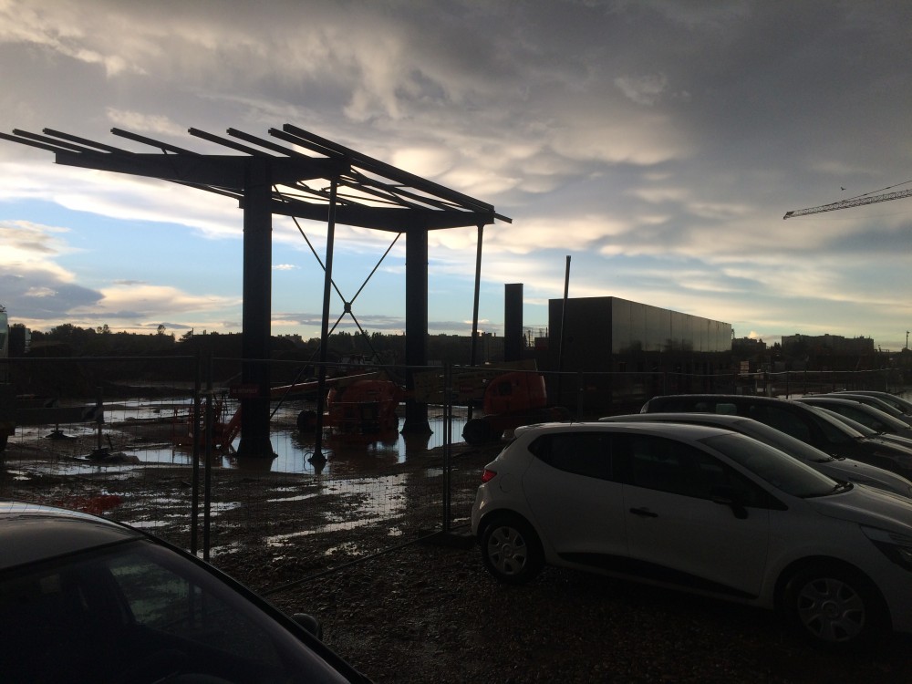 Charpente du terrain d'honneur (Centre d'entraînement)