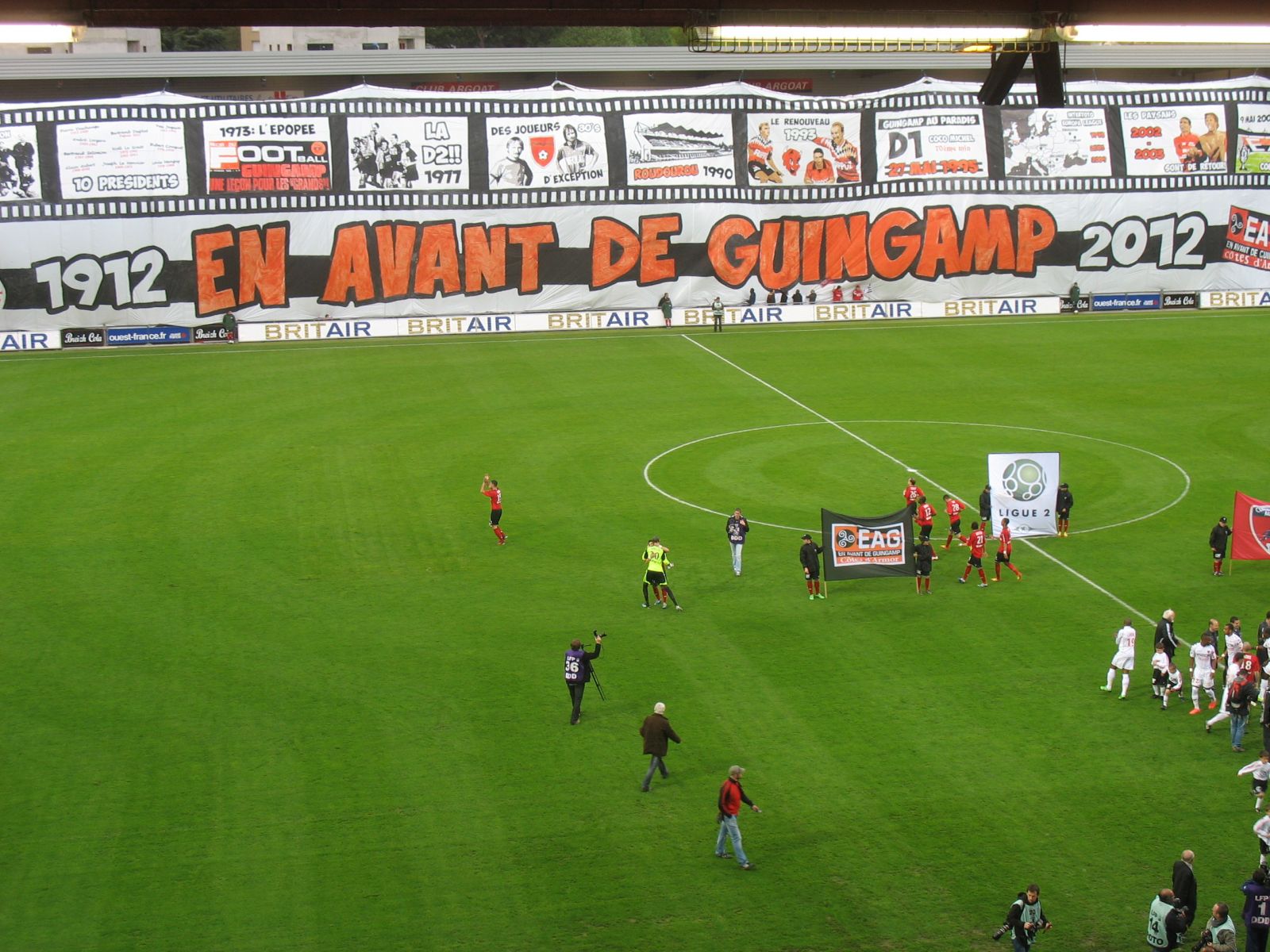 Roudourou tifo 100 ans du club